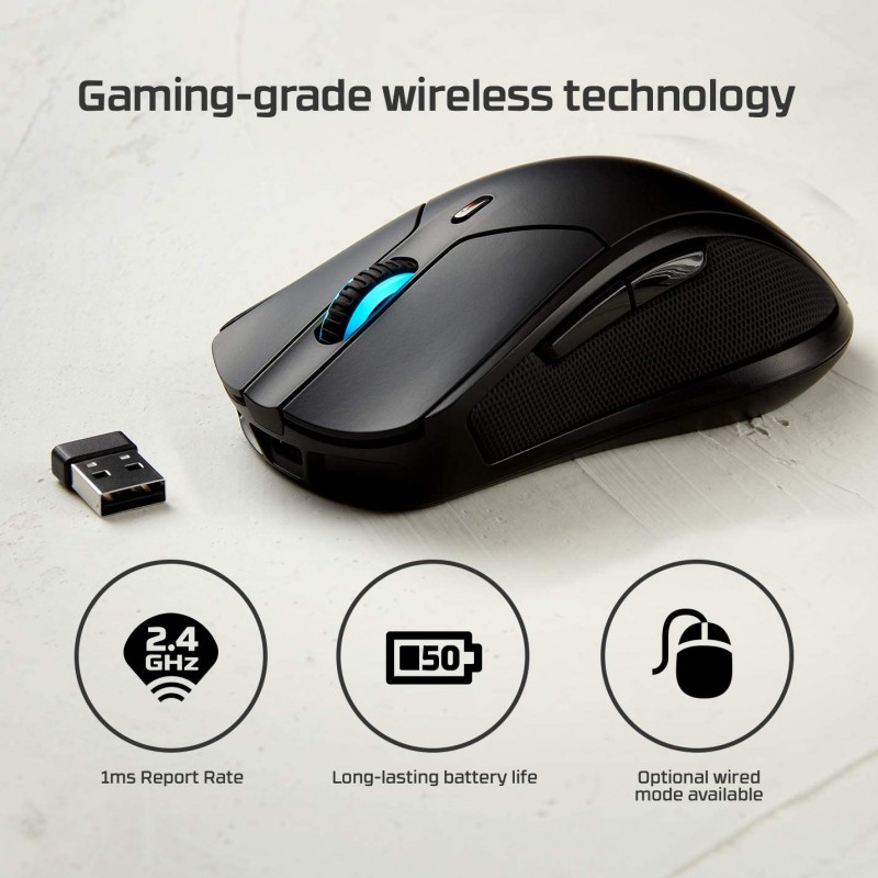 HyperX Pulsefire Dart - Wireless RGB Gaming Mouse