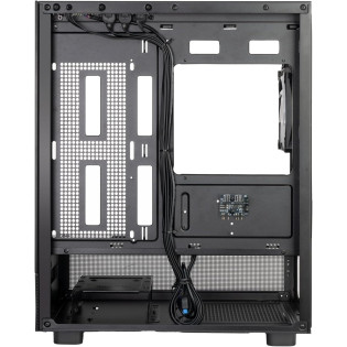 SilverStone Lucid 04 Panoramic Micro-ATX Black + PSU 550W
