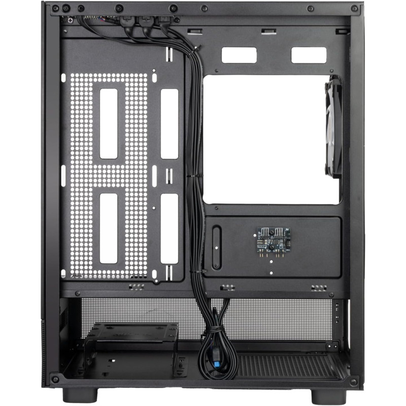 SilverStone Lucid 04 Panoramic Micro-ATX Black + PSU 550W