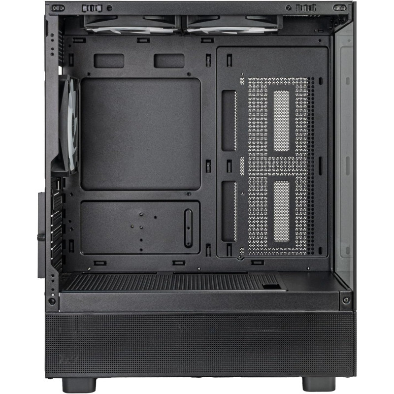 SilverStone Lucid 04 Panoramic Micro-ATX Black + PSU 550W
