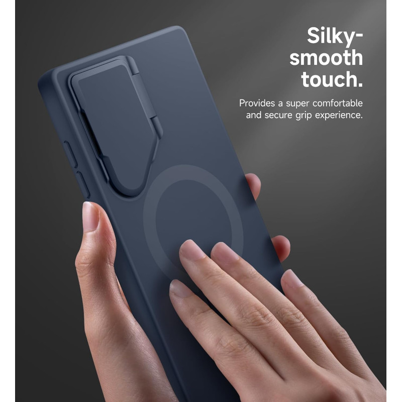 SURITCH Magnetic Case Compatible with Samsung Galaxy S24 Ultra with Camera Cover